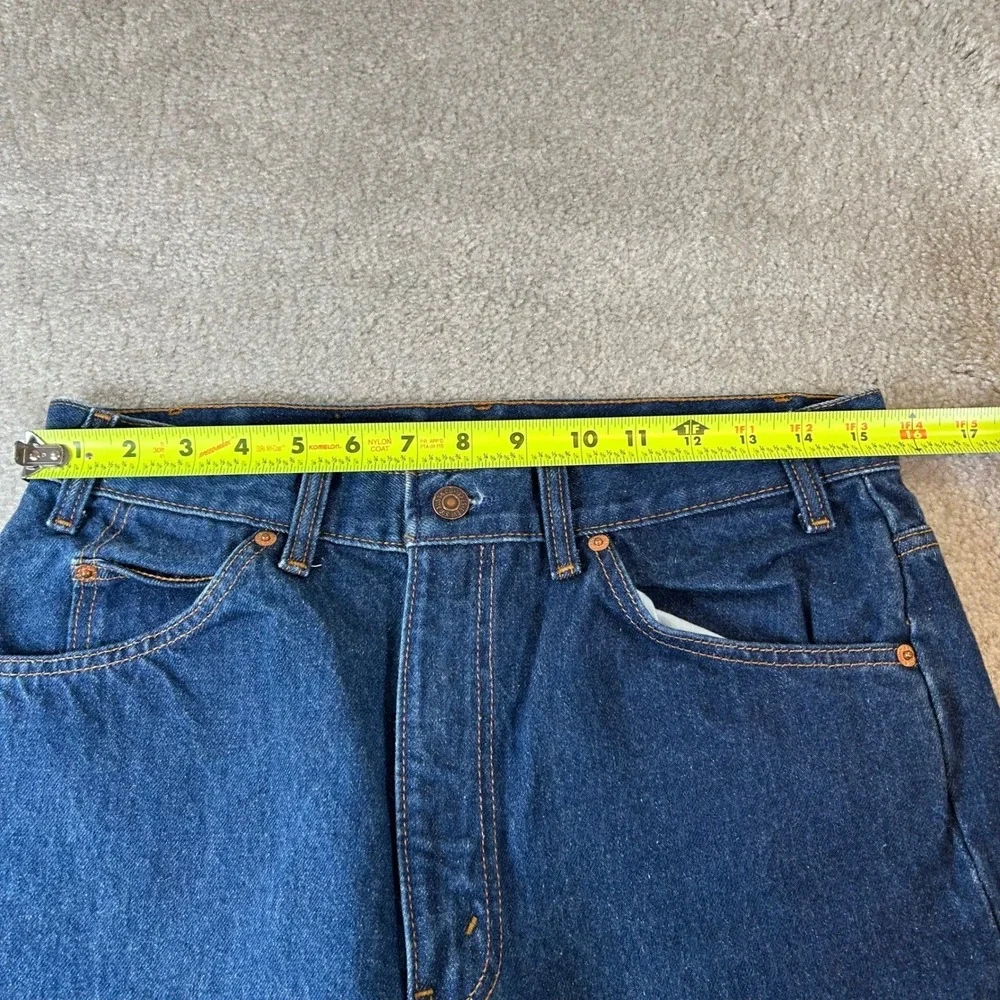 Vintage 90s Levi's 505 Jeans Mens 33x29 Dark Wash Orange Tab Fits 31x26 Straight